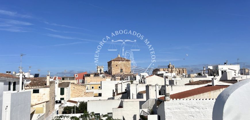 House with Terrace and Views in the Historic Center of Ciutadella