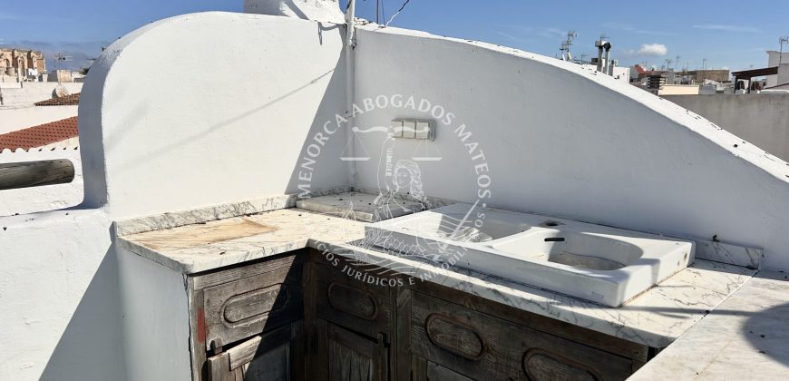House with Terrace and Views in the Historic Center of Ciutadella